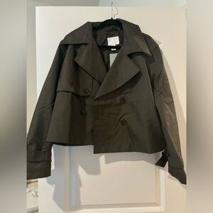 H&M cropped trench coat